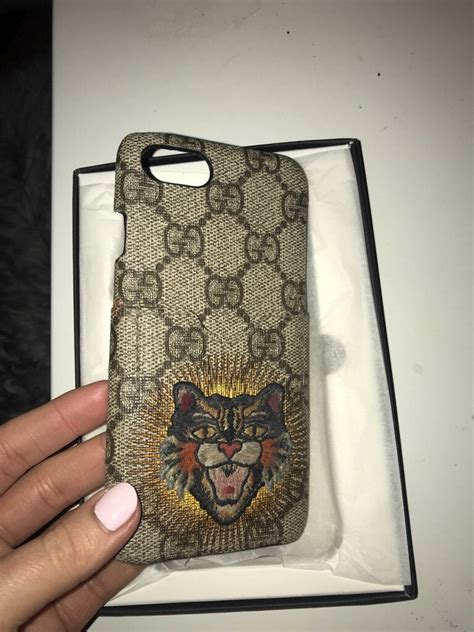 gucci lion phone case|genuine Gucci phone case.